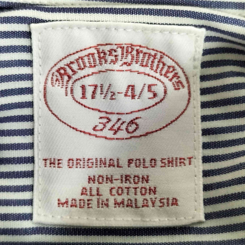 ブルックスブラザーズ 346 BROOKS BROTHERS ストライプBDシャツ メンズ  17 1/2-4/5